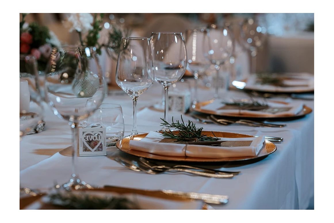 Hochzeit: Tischdeko - Stadl/Hotel/Restaurant Alte Goste