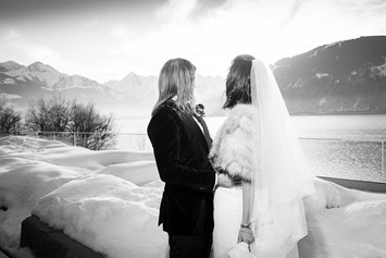 Hochzeit: Hochzeit im Winter am Zeller See - Seehotel Bellevue****s