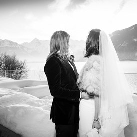 Hochzeit: Hochzeit im Winter am Zeller See - Seehotel Bellevue****s