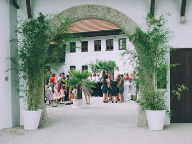 Hochzeit: Der Innenhof des Schloss Stauff in Oberösterreich. - Schloss Stauff