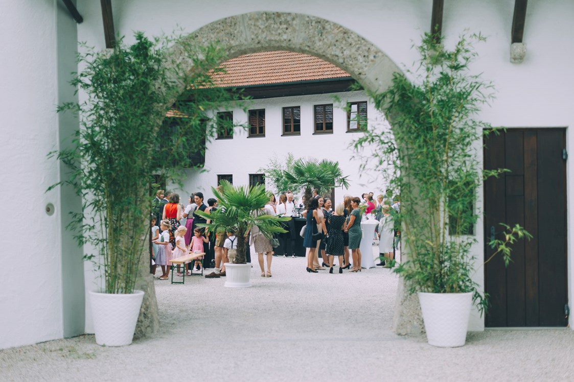 Hochzeit: Der Innenhof des Schloss Stauff in Oberösterreich. - Schloss Stauff