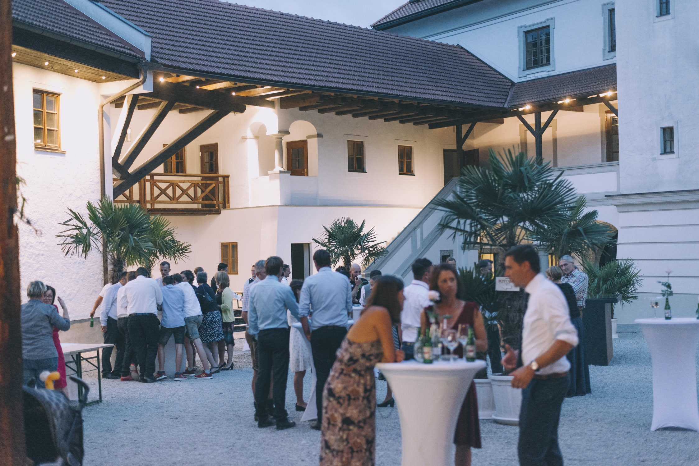 Hochzeit: Der Innenhof des Schloss Stauff in Oberösterreich. - Schloss Stauff