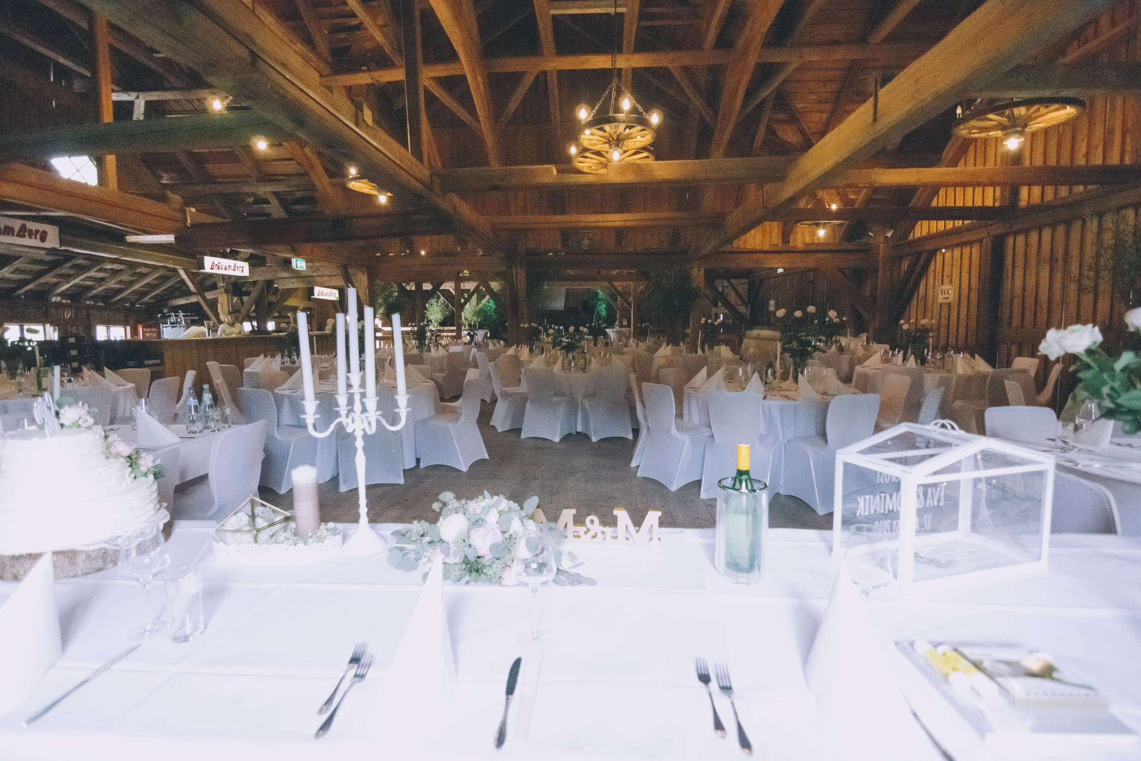 Hochzeit: Der Stadl des Schloss Stauff. - Schloss Stauff