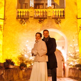 Hochzeit: Brautpaar Schloss Ottenstein Winter - Schloss Ottenstein