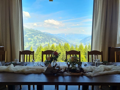 Hochzeit - Bezirk Schwaz - Panoramasaal für Hochzeitsmenü und die Party - Berghotel Gerlosstein