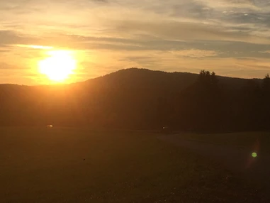 Hochzeit: Sonnenuntergang am Taubenberg - Bergpension Maroldhof