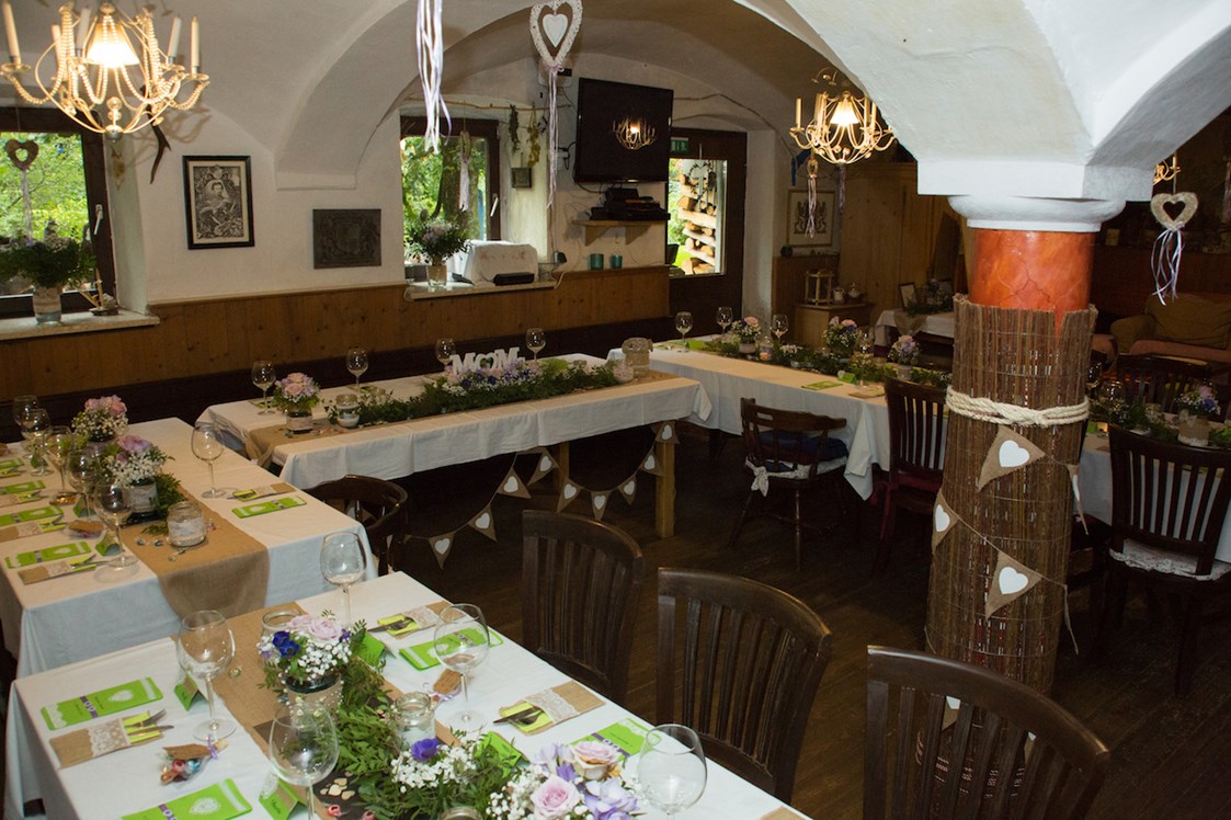 Hochzeit: Saal - Bergpension Maroldhof