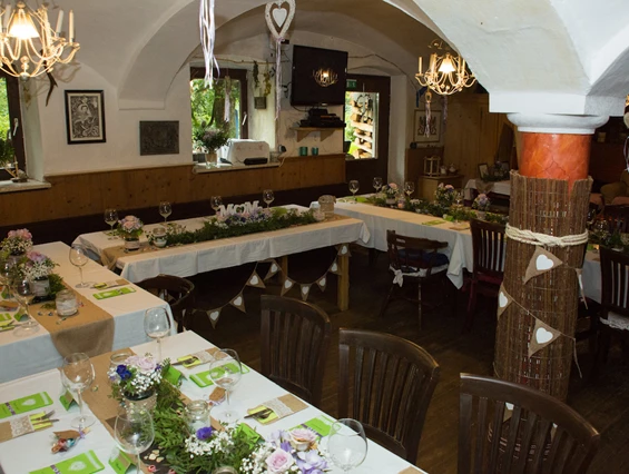 Hochzeit: Saal - Bergpension Maroldhof