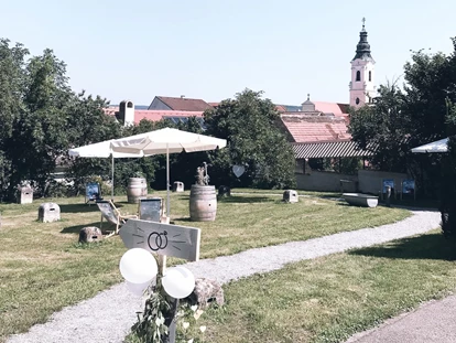 Wedding - Pottenbrunn - Sektempfang oder Agape im Garten - vierzigerhof