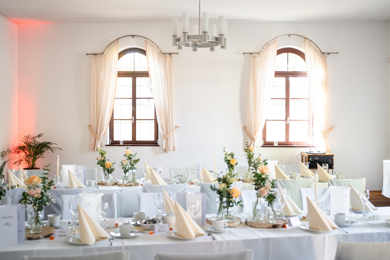 Schloss Burgk Freital Information about the banquet halls Knappen Hall